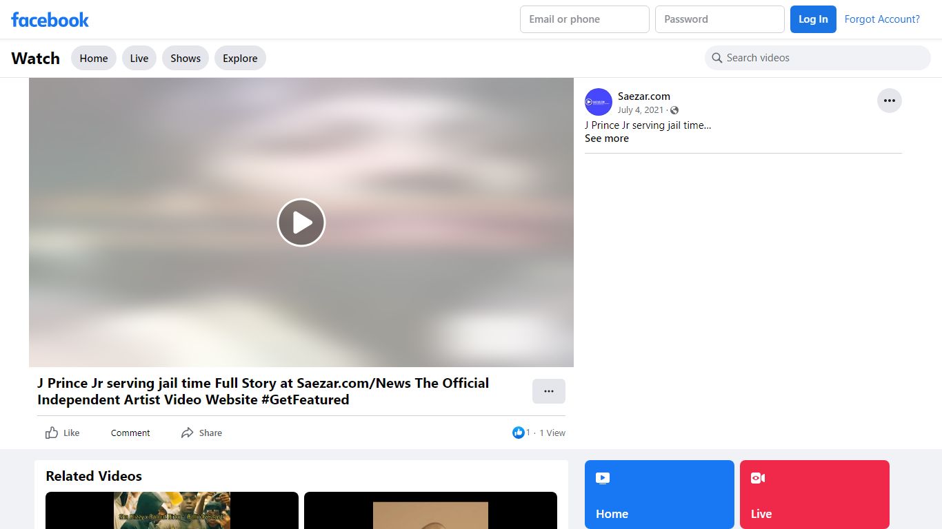 Saezar.com - J Prince Jr serving jail time Full Story at...